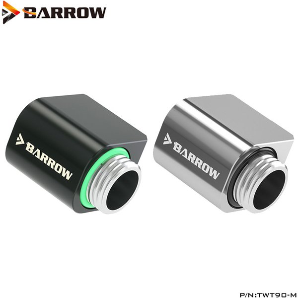 Barrow MINI 90 ° Abgewinkelt 360 Rotary Offset G1/4 "Armaturen, kurze 21MM Ellenbogen Stecker Für Computer Flüssigkeit Schleife Bauen, TWT90-M