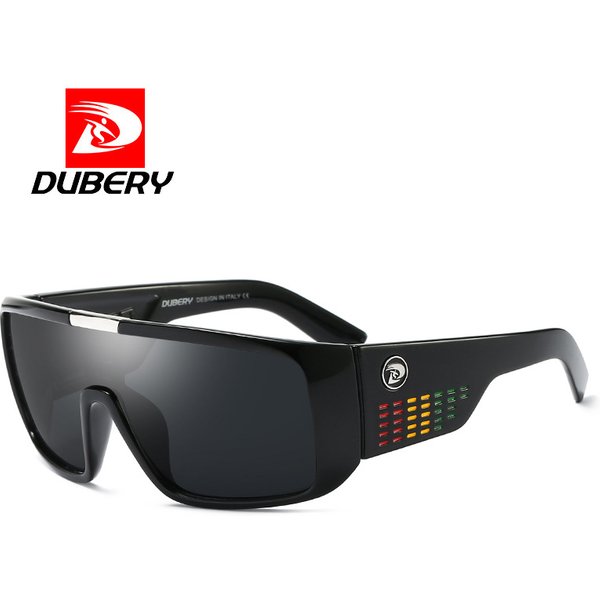 Dubery neue Sonnenbrille große Brille Rahmen einteilige Linse Radsport Sport brille wind dichte Sand Sonnenbrille