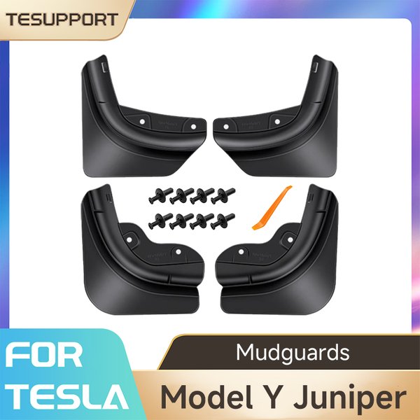 Pour Tesla modèle Y Juniper 2026 accessoires garde-boue garde-boue garde-boue pour Tesla modèle Y accessoires 2025-2026 4 pièces/ensemble