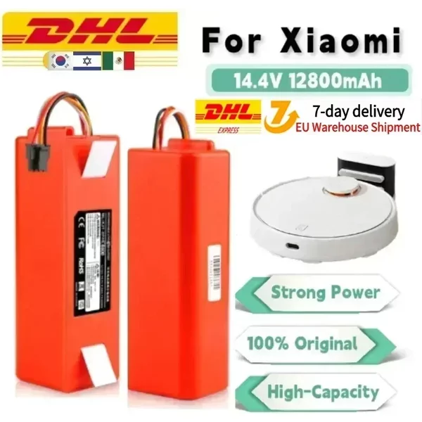 Original 12800 mAh BRR-2P4S-5200S Roboter-Staubsauger-Ersatzakku für Xiaomi Roborock S55 S60 S65 S50 S51 S5 MAX S6