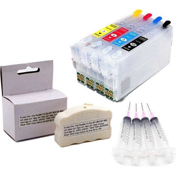 405 405xl Chip Resetter Or Cartridge With Chip For Epson WF-3820 WF-3825 4820 WF-4825 WF-7310 WF-7830 7820 WF-7835 WF-7840DTWF