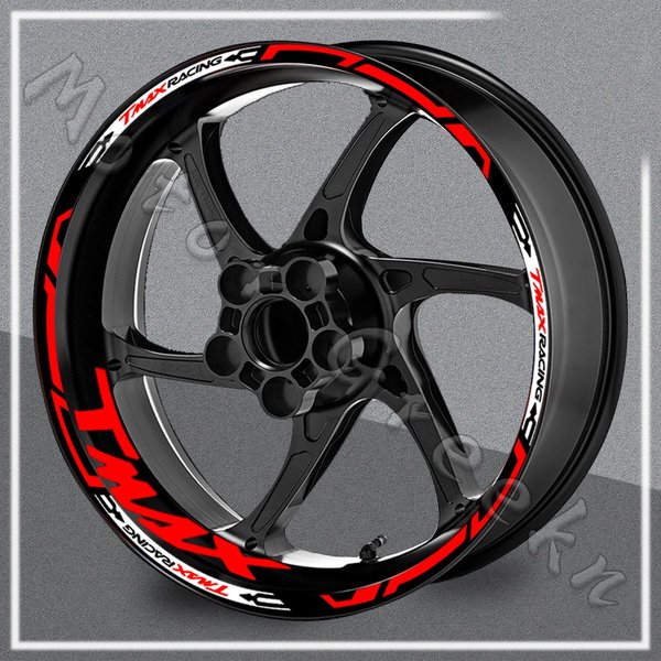 Geeignet für tmax530 reflektierende wheel aufkleber randstreifen, radnaben abziehbilder klebeband zubehör wasserdicht und sonne