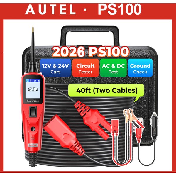 Autel PS100 PowerScan Electrical Automotive Circuit Tester Tool 12V 24V AVOmeter Diagnosetool