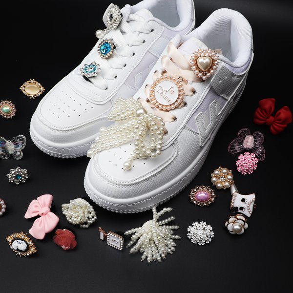 Schuhanhänger für Turnschuhe, Schnürsenkel, Clips, Schnallendekorationen, Strasssteine, Perlen, Edelstein, lässige Blume, modische Schuhe, Accessoires, 1 Stück