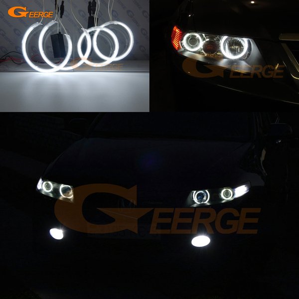 Do Honda Accord CL7 CL8 CL9 CM2 ACURA TSX 2003 2004 2005 2006 2007 2008 Doskonały zestaw Ultra Bright CCFL Angel Eyes Kit Halo Rings