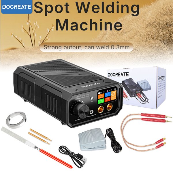 10000W Tragbares Punktschweißgerät 1200A Einstellbares Handpunktschweißgerät Hochleistungs-DIY-Schweißmaschine für 18650 Lithium-Akku-Montage