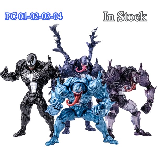 Dostawa w ciągu 24 godzin. PC Studio – NOWA, ekskluzywna kolekcjonerska figurka Venom z anime, z ruchomymi przegubami i dodatkowymi rękami. Idealny prezent.