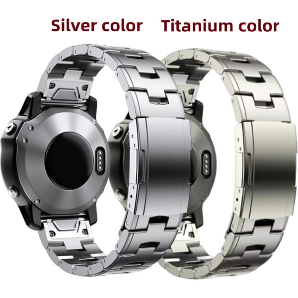 Bracelet de montre en titane pour Garmin, bracelet en métal, ajustement rapide, 22mm, 26mm, Fenix 7X, 7, 6X Pro, 5X Plus, Instinct, Epix Strap