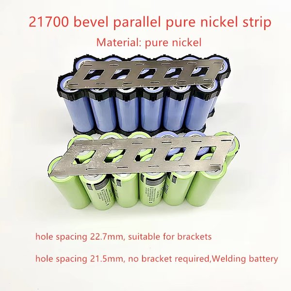 1 Meter 21700 Lithium-Batterie Schrägabschnitt 2 Parallel Reiner Nickelstreifen 21700 Schrägkanten-Dislokationshalterung Reines Nickelblech