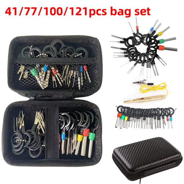 Auto Terminal Removal Tool Kit Draht Stecker Stecker Extractor Puller Release Pin Extractor Kit für Auto Terminal Stecker Reparatur Werkzeug
