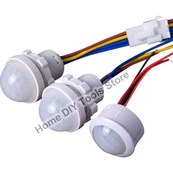 Infrared Motion Automatic Light Sensor IR Detector Switch DC 12V 24V AC 110V 220V Human Body Induction Night Lamp