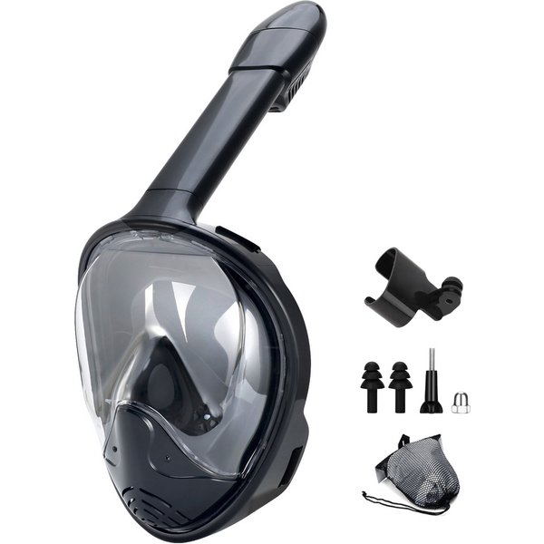 Masque de plongée intégral avec support de caméra amovible, masque de plongée en apnée, vue large, Anti-buée, Anti-fuite, pour adultes et enfants