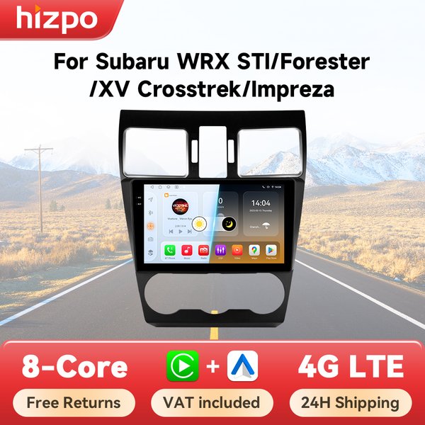 Hizpo Android 14 Autoradio für Subaru Forester WRX und STI XV Crosstrek Impreza 2015–2018 Autoradio Multimedia GPS Carplay RDS