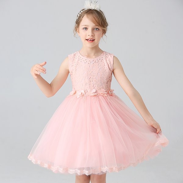 Robe de princesse d'été pour enfants, débardeur de danse pour filles de la maternelle primaire et secondaire, BX2823