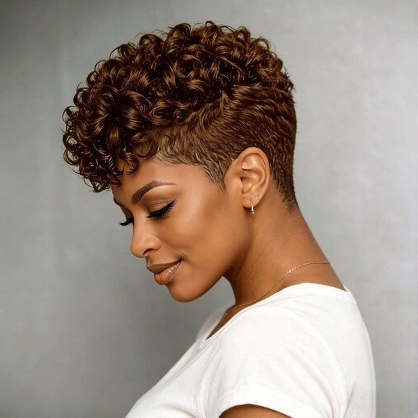 Perruque courte bouclée pixie en cheveux humains pour femmes, entièrement fabriquée à la machine, densité 180%, parfaite pour un usage quotidien