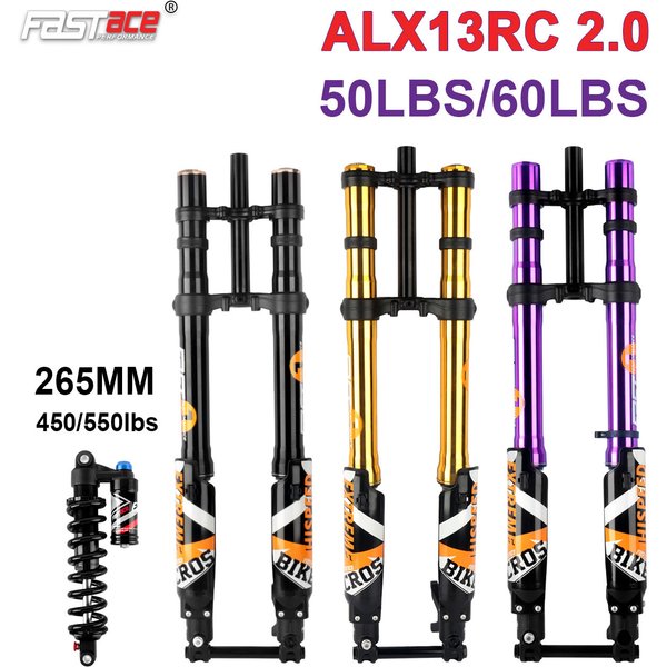 Fastace ALX13RC 2.0 fourche de Suspension avant violet noir or 53RC amortisseur arrière pour Surron Light Bee Talaria Sting E Ride Pro SS