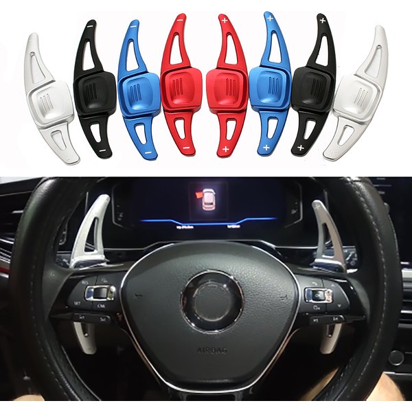 Car Steering Wheel Extension Shifter For Volkswagen Golf7.5 MK7 Golf8 MK8 VW POLO MK6 Touareg Aluminum DSG Gear Shift Paddle