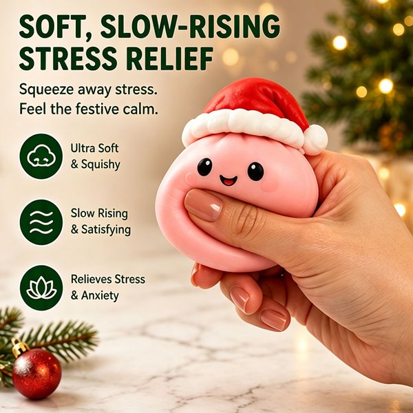 Świąteczny Kalendarz Adwentowy z Squishy'ami, 24-dniowe odliczanie, Pudełko Niespodzianek, Squishy w Kształcie Pierogów, Wielokrotnego Użytku, Sensoryczny Prezent Dekoracyjny