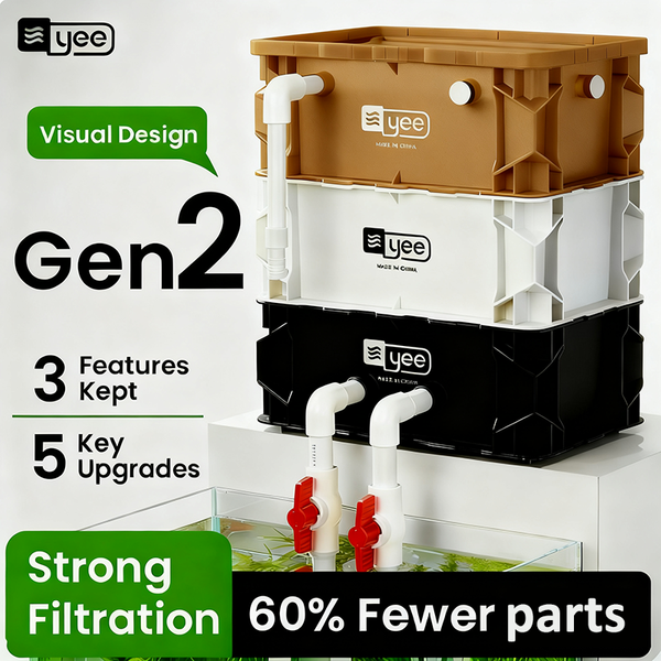 Yee Aquarium-Filter-Umschlagbox, geräuschlos, oberer Tropf, Wasserzirkulation, externer Fass, Teich, Marine, Süßwasser, Korallenriff, Aquarium