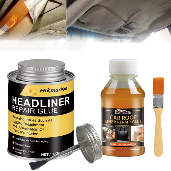 Headliner Repair Glue 100ml Strong Bond Roof Liner Quick Repair Adhesive Glue Car Roof Fabric Adhesive Upholstery Glue for Cars
