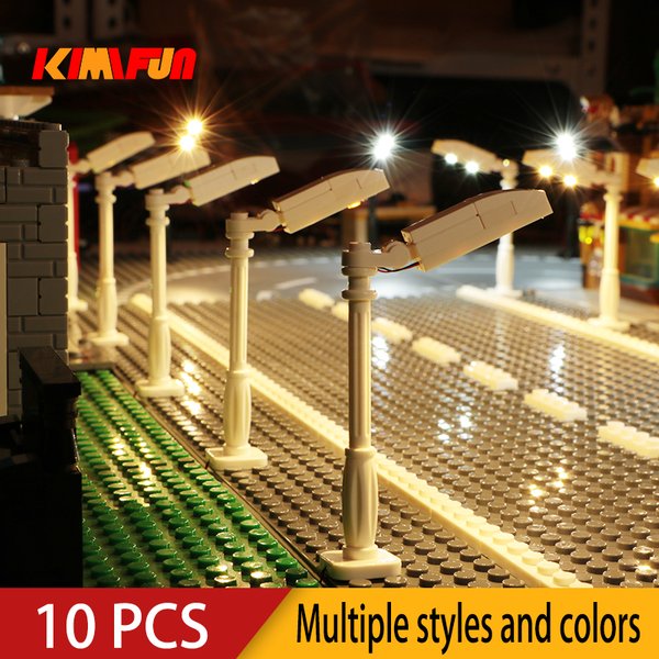 10PCS 0.8mm Pin RGB LED Building Blocks For Lego USB Lamp DIY Street Light City Electric Decorate 1X1 Brick Toy Compatible