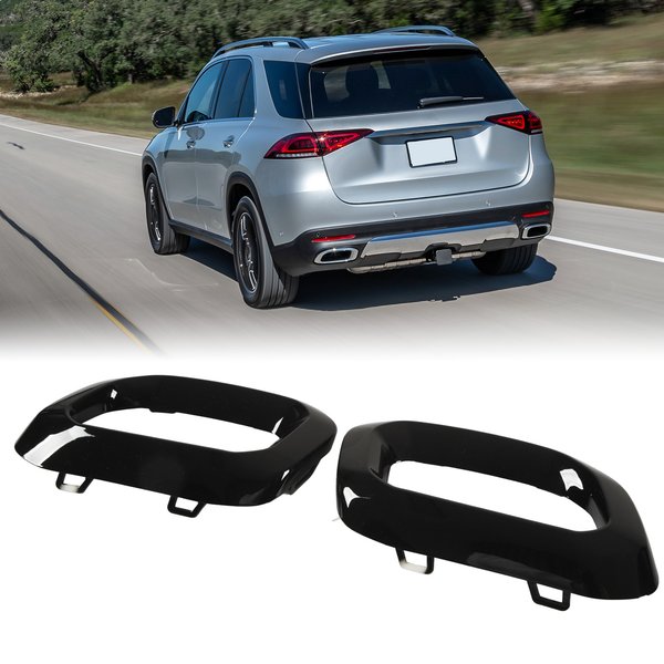Couvercle de pointe d'échappement de voiture, lunette adaptée à Benz GLC GLE classe GLS X253 C253 W167 V167 C167 X167 AMG Line 2020 – 2023 pour voiture