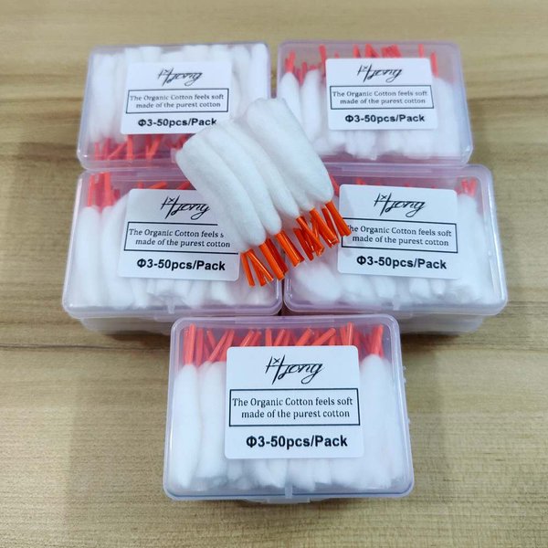 Original Hong 500 pièces 250/100/50 pièces longueur 65mm tête 3mm coton vente en gros VS MUJI