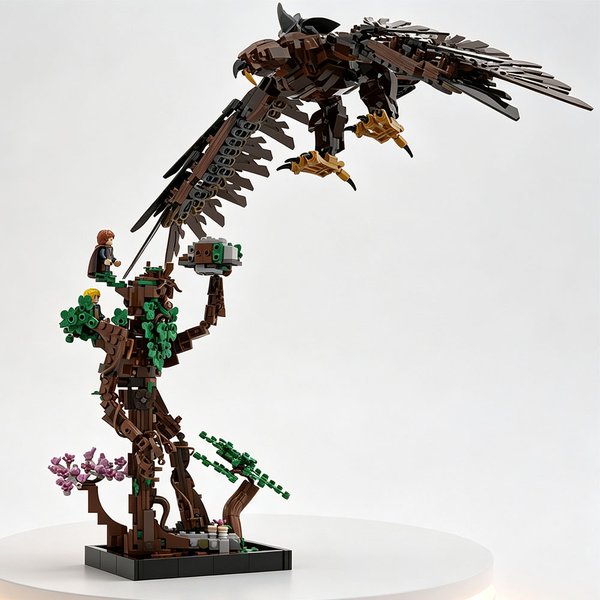 NOWY MOC 595 ELEMENTÓW MOC Pierścienie Władzy Treebeard LOTR Klocki Model Dekoracja Kreatywne Zabawki do Składania Prezent Urodzinowy