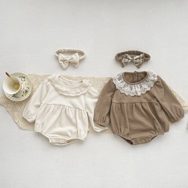 0-2 Years Old Baby Girls Romper Autumn Infant Baby Bodysuit Cotton Long Sleeved Newborn Baby Jumpsuit