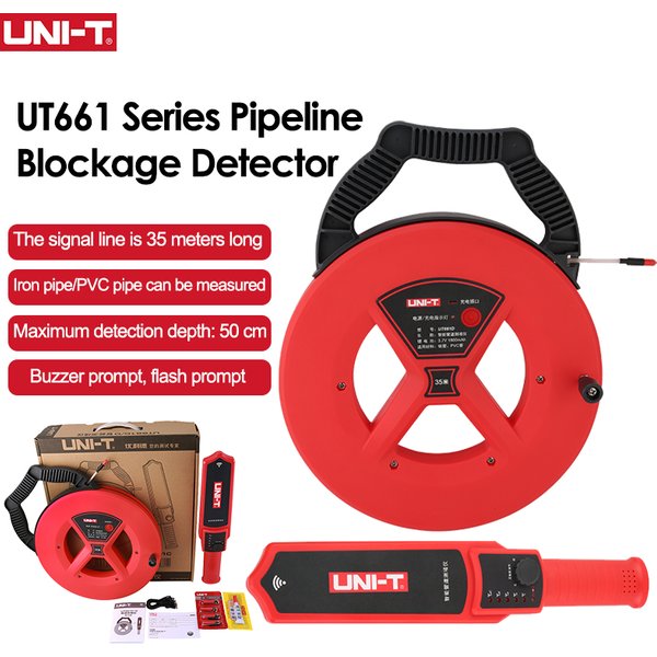 UNI-T UT66l'autorisation UT661B Détecteur De Cigarage PVC Fer Tuyau Finder Mur Scanner Étanche Instruments Électriques IP67