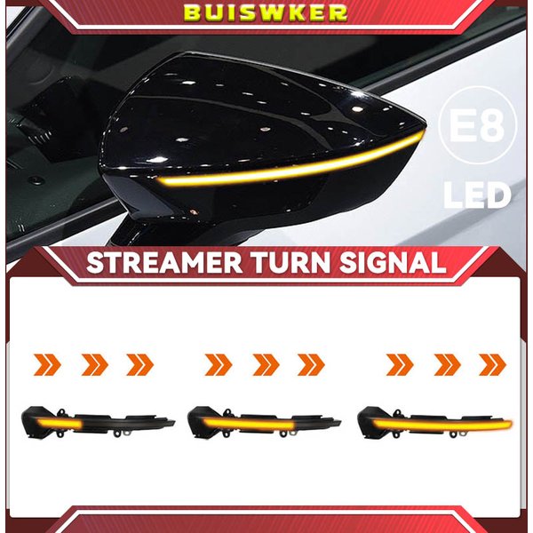 2pieces Dynamic LED Turn Signal Side Mirror Indicator Sequential Light Blinker For SEAT Leon Mk3 5F Ibiza Mk5 KJ Arona 2018