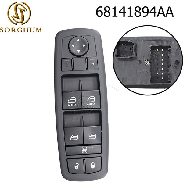 SORGHUM Electric Master Power Window Switch Regulator For Dodge Ram 1500 2500 3500 Chrysler Jeep Liberty 68141894AA 68110866AA