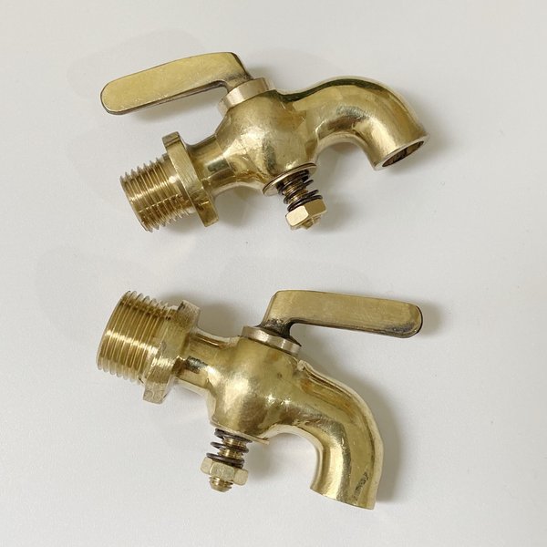 Baril de robinet en laiton antique, G1/8 ", 1/4", 3/8 ", 1/2", Béventuelles P, mâle, laiton antique, robinet Petcock, eau, carburant, gazole, maison, jardin