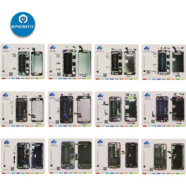 Tapis de guidage de travail à vis magnétique professionnel pour iPhone 15 14 13 12 11 Pro Max X XS MAX, outils de réparation de démontage du technicien