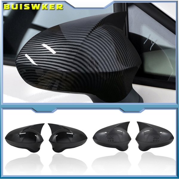 Couvercle de rétroviseur de voiture brillant, 2 pièces, pour Seat Ibiza MK4, Ibiza 6J 6P SC ST MPI TSI TDI Coupe Estate hayon 2008 – 2015