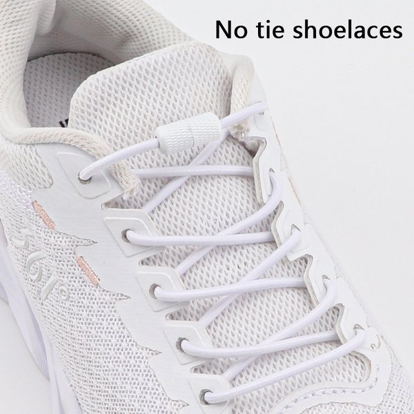 Pas de cravate lacets ronds élastiques lacets baskets lacet sans attaches Capsules métalliques serrure chaussures accessoires pour enfants adultes
