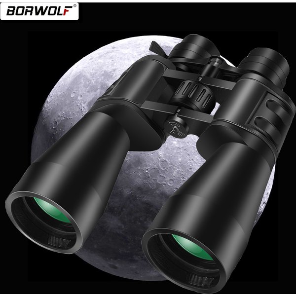 BORWOLF 10-380X100 HD-Fernglas mit hoher Vergrößerung, professionelles Zoom-Fernglas, 10-60-faches Teleskop, geeignet für Mondbeobachtung und Reisen