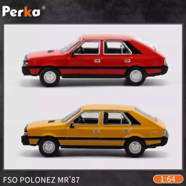Perka 1:64 Skala FSO Polonez MR'87/M21 GAZ-21 Volga Model Samochodu ze Stopu Metali Statyczny Model Kolekcjonerski do Ekspozycji