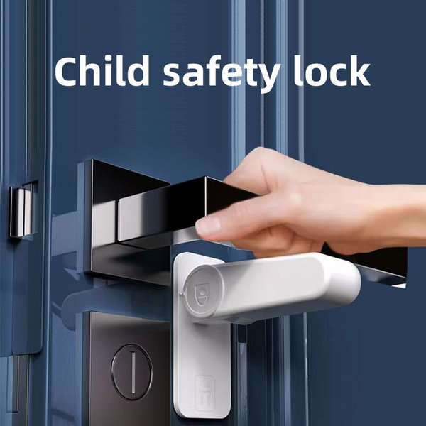 Serrures de poignée de porte de sécurité pour enfants, protection des serrures de poignée de porte de bébé, serrures de poignée de chambre pour animaux de compagnie, adhésif VHB, facile à installer et