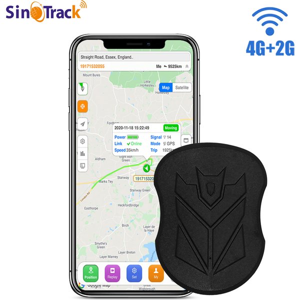 SinoTrack 4G 5000/10000 mAh ST-905/ST-915 étanche GPS véhicule Tracker aimant longue veille batterie Position en temps réel APP
