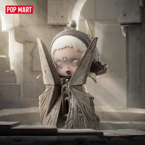 POP MART SKULLPANDA Seria WHERE TIME DWELLS – Zabawki w formie niespodziankowych pudełek, figurki, urocze anime, ozdoby.