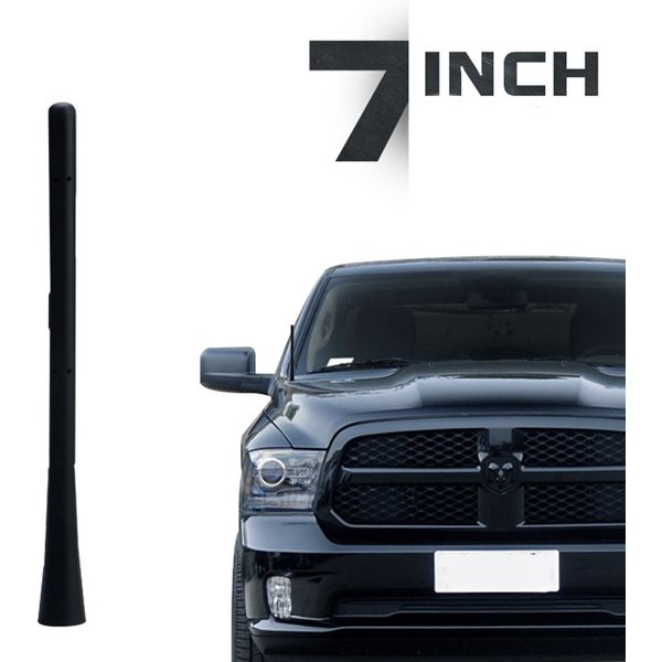 Antenne courte de 7 pouces pour Ford F150 F250 F350 Super Duty Raptor & Dodge RAM 1500 2500 3500, noyau en cuivre fileté