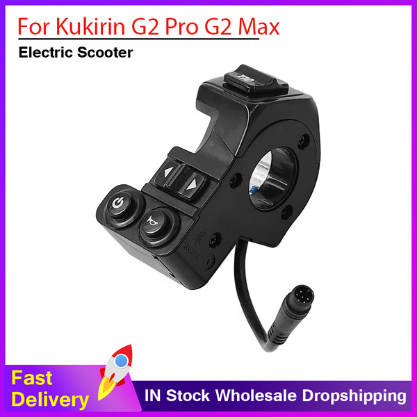 Interrupteur de clignotant et de phare pour klaxon gauche et droit, pour trottinette électrique Kukirin G2 Pro G2 Max, pièces de bouton de clignotant et de klaxon