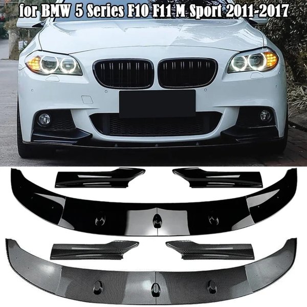 Pour BMW Série 5 F10 F11 M Sport 535i 528i M550d 2010-2016 Kit Carrosserie Spoiler Lame de Pare-chocs Avant Diffuseur Tuning