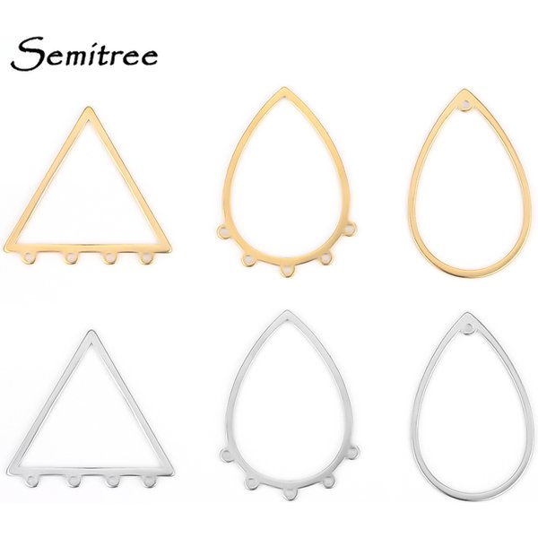 10 Stück Edelstahl Ohrringe Charms Verbinder für DIY Schmuckherstellung Zubehör Ohrhaken Erkenntnisse Handwerk Drähte Zubehör