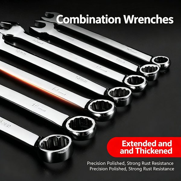 WEELEE 6-32mm Kombinations-Schraubenschlüssel, Metrischer Ringmaulschlüssel, Hardware-Teile, Autoreparatur-Werkzeug, Handwerkzeuge