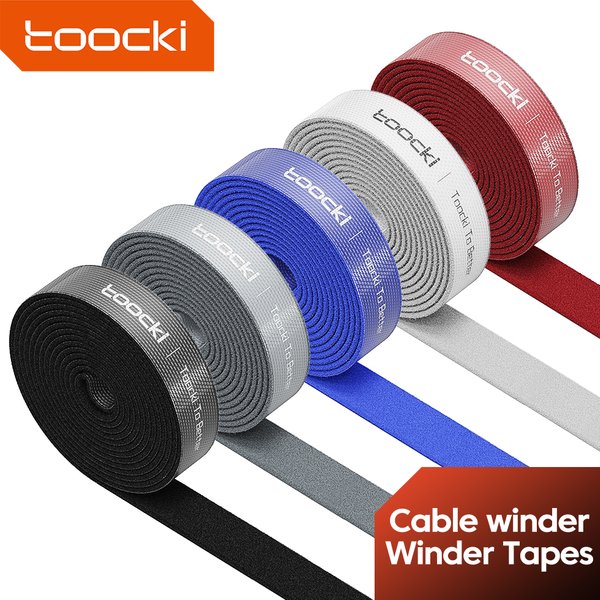 Toocki 5M Cable Organizer Wire Winder ties Earphone Mouse Cord Management USB Charger Cable Protector For iPhone Samsung Xiaomi