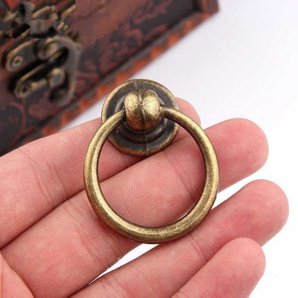 Antike Bronze Schrank Schublade Knöpfe Kommode Schrank Kleider schrank Möbel zieht Ring Griff Holzkiste Schmuck Knöpfe Türklopfer