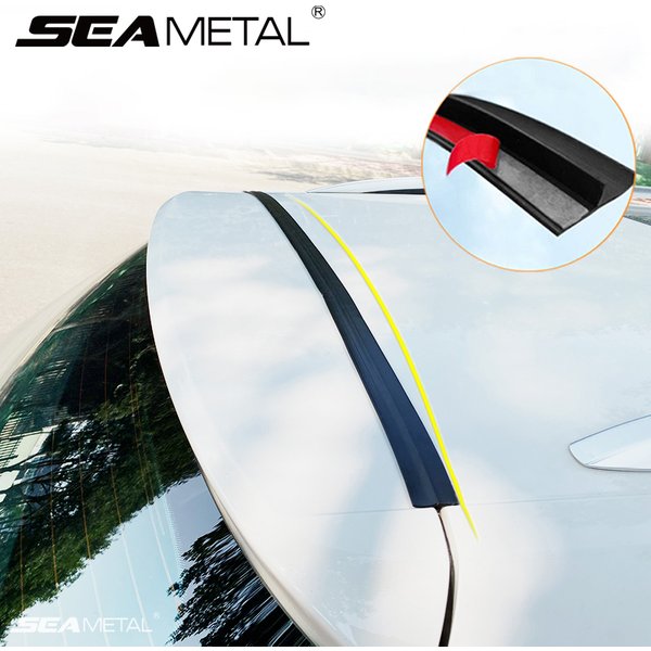 SEAMETAL Car Trunk Lid Gap Seal Strip Rubber Trunk Sealing Strip for Sedan SUV Hatchback Anti Dust Waterproof Auto Weather Strip