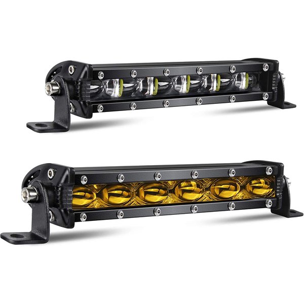 8D 8" 12V 24V Spotlight LED Light Bar Offroad Slim Barra LED Work Light Bar for Truck Atv Car Driving Fog Light Accessories 4x4